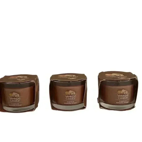 Yankee Candle Other - Yankee Candle Mini Votive Pumpkin Banana Scone Scent 1 oz  Set of 3